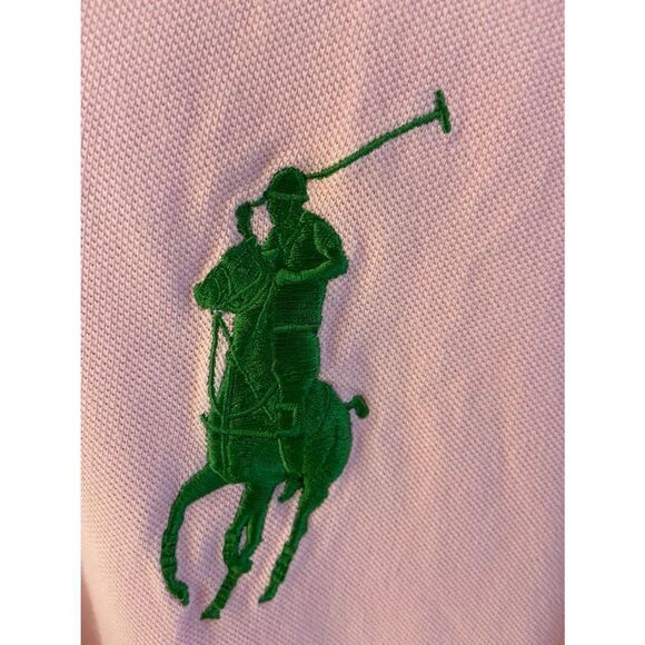 Ralph Lauren Polo shirt pink big green pony Xl - Picture 1 of 6